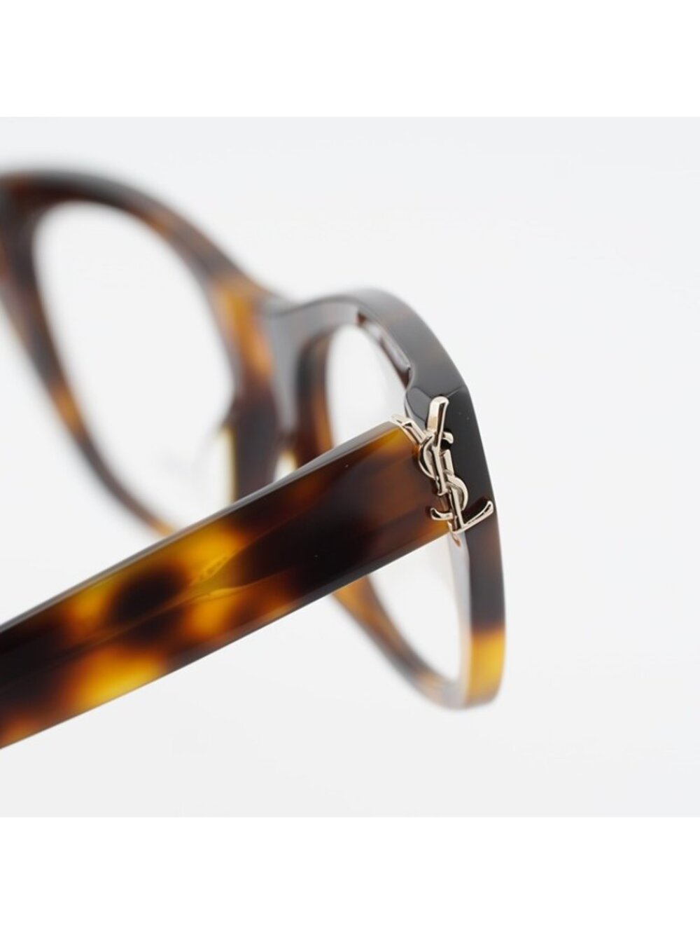 Saint Laurent SLM80 002 Eyeglasses Dark Havana 52mm Cat Eye Frame - Picture 7 of 12